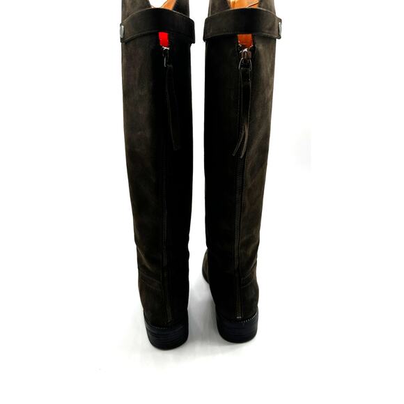 Franco Sarto Brindley tall Suede dark brown size 10 riding boot - Picture 3 of 6